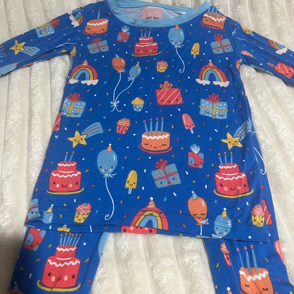 Little Sleepies Birthday Print 3t